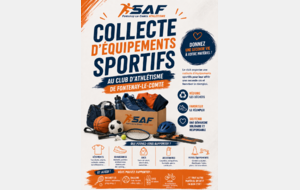 🏃‍♀️ Collecte d’équipements sportifs au sein du club d’athlétisme de Fontenay-le-Comte 🏃‍♂️